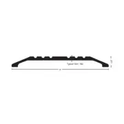SADDLE THRESHOLD DARK BRONZE 42" LENGH, 5" WIDE, HIGH 1/2