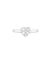 Silver 0.33 ct. tw. Lab-Grown Diamond Ring