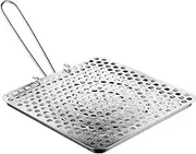 [IBILI] 810400 "Clasica Foldable Tin Plate Bread Toaster, Silver, 20 x 20 cm