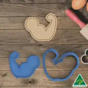 Muscle Cookie Cutter and Embosser Stamp