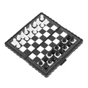 Portable Plastic Folding Chessboard Magnetic Chess Set Game For Party CH