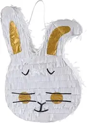 Ciieeo Easter Bunny Pinata with Large Ears Cartoon Candy Easter Rabbit for Celebration Bunny Theme Parties Birthday Party,Baby Shower Decorations