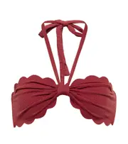 [Marysia] Marysia Chesapeake halterneck bikini top AU 12 red