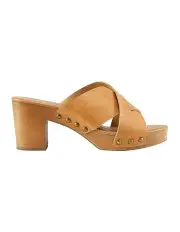 [Belle & Bloom] Midtown Clog Mule in Tan