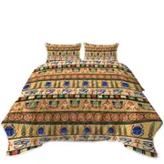 Cool Egyptian Symbols Pattern Coverlet