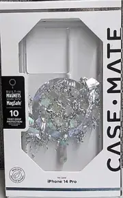 Case-Mate Karat Marble with MagSafe Case - iPhone 14 Pro - Silver