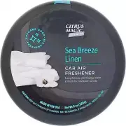 Citrus Magic - Odor Absorbing Solid Car Air Freshener, Sea Breeze Linen