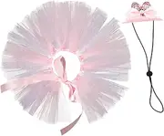 FUTUREORYY 1set Easter Pet Costume Adorable Dog Tutu Dress Bunny Ear Hat for Pets for Parties and Sun Protection and Stylish Summer