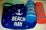 Beach Bag with 2 Beach Towels New