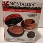 Nostalgia MyMini Personal Electric Waffle Maker Santa