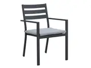 FurnitureOkay Noosa Aluminium Outdoor Dining Chair - Charcoal