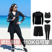 在飛比找蝦皮購物優惠-Beixiju-韓國多件式 大尺碼泳衣 水母衣 潛水衣 防磨