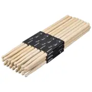 24 Pairs Wood Drumstick Anti Slip Handle Grips 5B Drum Stick Wood Tip
