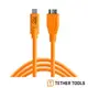 TETHER TOOLS CUC3315-ORG TETHER Pro 傳輸線 USB-C to 3.0 Micro-B 4.6M 延長線 公司貨