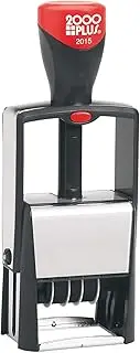 2000 Plus Self-Inking Heavy Duty Date Stamp, 5/8" x 1-1/4" Impression, Black Ink (011200)