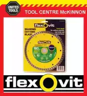 FLEXOVIT 7” / 180mm TURBO RIM DIAMOND WHEEL / BLADE FOR BRICK & CONCRETE ETC