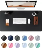 Ysagi Leather Desk Pad Protector, Office Desk Mat, Large Mouse Pad, Non-Slip PU