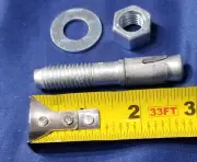 Hilti NOS Concrete Stud Anchor Bolt 1/2" x 2-3/4" w/ washers + nuts FREE SHIP