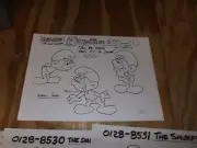 Smurfs Apx 100 pages Model Sheets Xerox 1984 A