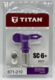 NEW Titan 671-210 5000 PSI SC-6+ Synergy Fine Finish Tip 0.010 in. SHIPS FREE!