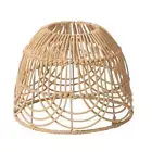 Rattan Woven Lampshade Pendant Sconce Shade Rattan Weave Retro Chandelier Light