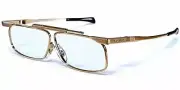 Kanda Japan SlimFold 001 Folding Blue Light Reading Glasses w/Case in Gold +2.75