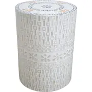 LVD Stool Table Bee Flower Decorative Home Decor Ornament Statue 35x47cm