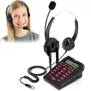 Call Center Dialpad Corded Headset Office Telephone with Corded Microphone
