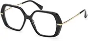 [MaxMara] MM5175 001 Shiny Black 52/15/135 Women's Glasses, 001 Shiny Black, 52/15/135