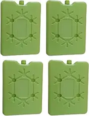 4Pack Ice Packs Ultra-Thin Reusable Ice Packs for Lunch Boxes, Coolers & Breastmilk Bags - Long-Lasting Cooling Solution to Keep Food Fresh & Cold (Green)