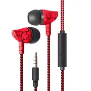 3 Pair Wired Crack Sports Headphone Super Bass 3.5Mm Earphone Earbud With Microphone Hands Free Headset