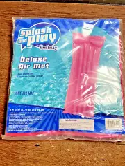 Splash & Play Deluxe Air Floating Mat Pool Fun Float 6 Ft. x 27 in. Pink Bestway