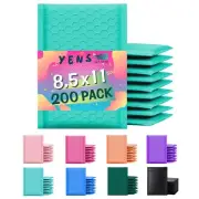 Yens® 200 #2 Poly Bubble Padded Envelopes Mailers 8.5 X 11 -Teal