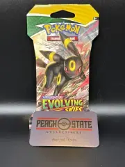 Pokémon Evolving Skies UMBREON Art Sleeved Booster Pack Brand New Factory Sealed