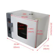 Updated Adjust Speed Fan 101-0AB Digital Forced Air Convection Drying Oven 110V