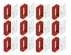 ☀️NEW LEGO 12x RED Door Frame 2x4x6 w/ White Door Parts Pieces House City Town