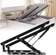 Pneumatic Storage Bed Lift Supports,2 PCS Heavy Duty Hydraulic Storage Bed Lift Rod with Silent Buffer,for Box Bed Sofa Storage,Sprung Divan Bases DIY Project(100cm)