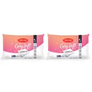 2x Tontine White Cosy Loft Sleeping Firm Rectangle Pillow Cushion Home Bedding