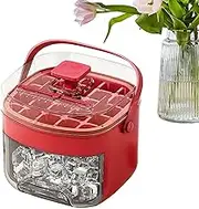 Ice Trays for Freezer | Chilling Cube Making Box | Press-Type Design Easy Release Ice Making Tool with Handle and Lid for Daily Life Kitchen Party Picnic Gathering