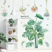 Monstera Deliciosa Wall Sticker Tropical Leaf Decal DIY Mural Home Decoration