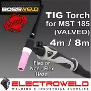 BOSSWELD 17 TIG Torch, Flex Valve MST185 MST188X Welder 4m 8m, 9 Pin Welding Gun