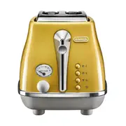 Delonghi Icona Capitals 2 Slice Toaster - New York Yellow