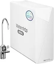 Waterdrop Reverse Osmosis Water Filter System, 800 GPD Under Sink Water Filter, 9-Stage Filtration Undersink Tankless Reverse Osmosis Water Purifier, NSF/ANSI 42&58&372 Certified, Reduce PFAS, WD-X8