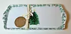 Aspen Set of 2 Melamine Plates Appetiser Dishes Christmas Tree Star Pine Cones