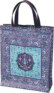 山本仁商店(YamamotoJin) Yamamoto Hitoto Shoten Leather Hand Tote Bag, Large, Palmira, Purple [5470-64-E], Made in Japan, Japanese Pattern, Inbound Souvenir