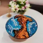 Ocean Wave Epoxy Resin Coffee & Tea Table Modern Living Room Furniture Hotel Dec