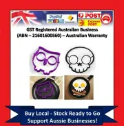Funny Side Up Owl Egg Hoot Bird Shaper Skull Fried Egg Art Mould Breakfast Ring.