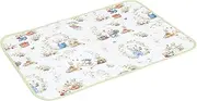 BIUDECO Breathable Crib Mattress Pad Washable Reusable Bed Sheet for Easy Care Fits Standard Cribs Quick Drying Fun Prints for Nursery Accordion Bear