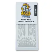 Tribal Flame Paint Stencil Template Large for 1/24-25 Revell, AMT, Monogram