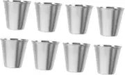 8pcs Stainless Steel Dipping Sauce Cups Ramekins for Soy Sauce Dressings and Condiments Stylish Seasoning Bowls for Home Restaurant and Party Use